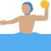 man playing water polo: medium skin tone on Twitter/X