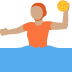person playing water polo: medium skin tone on Twitter/X