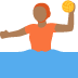 person playing water polo: medium-dark skin tone on Twitter/X