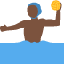 man playing water polo: dark skin tone on Twitter/X