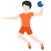 person playing handball: light skin tone on Twitter/X