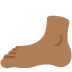 foot: medium-dark skin tone on Twitter/X