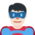 man superhero: light skin tone on Twitter/X