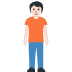 person standing: light skin tone on Twitter/X