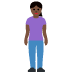 woman standing: dark skin tone on Twitter/X