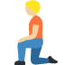 person kneeling: medium-light skin tone on Twitter/X