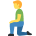 man kneeling on Twitter/X