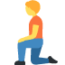 person kneeling on Twitter/X