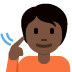 deaf person: dark skin tone on Twitter/X