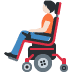 person in motorized wheelchair: light skin tone on Twitter/X