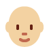 person: medium-light skin tone, bald on Twitter/X