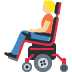 person in motorized wheelchair: medium-light skin tone on Twitter/X