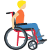 person in manual wheelchair facing right: medium-light skin tone on Twitter/X