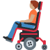 person in motorized wheelchair: medium skin tone on Twitter/X