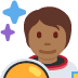 astronaut: medium-dark skin tone on Twitter/X