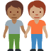 people holding hands: medium-dark skin tone, medium skin tone on Twitter/X