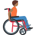 person in manual wheelchair facing right: medium-dark skin tone on Twitter/X