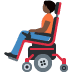 person in motorized wheelchair: dark skin tone on Twitter/X