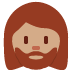 woman: medium skin tone, beard on Twitter/X