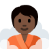 person in steamy room: dark skin tone on Twitter/X