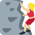woman climbing: medium-light skin tone on Twitter/X