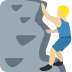 man climbing: medium-light skin tone on Twitter/X