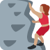 woman climbing: medium skin tone on Twitter/X