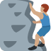 man climbing: medium skin tone on Twitter/X