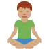 man in lotus position: medium skin tone on Twitter/X