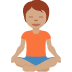 person in lotus position: medium skin tone on Twitter/X