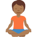 person in lotus position: medium-dark skin tone on Twitter/X
