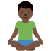 man in lotus position: dark skin tone on Twitter/X