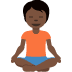 person in lotus position: dark skin tone on Twitter/X