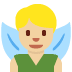man fairy: medium-light skin tone on Twitter/X