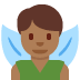 man fairy: medium-dark skin tone on Twitter/X