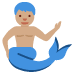 merman: medium skin tone on Twitter/X