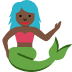 mermaid: dark skin tone on Twitter/X