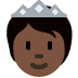 person with crown: dark skin tone on Twitter/X