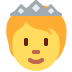 person with crown on Twitter/X