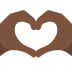 heart hands: dark skin tone on Twitter/X