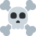 skull and crossbones on Twitter/X