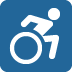 wheelchair symbol on Twitter/X