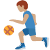man bouncing ball: medium skin tone on Twitter/X