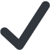check mark on Twitter/X