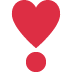 heart exclamation on Twitter/X